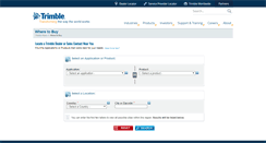 Desktop Screenshot of dealerlocator.trimble.com